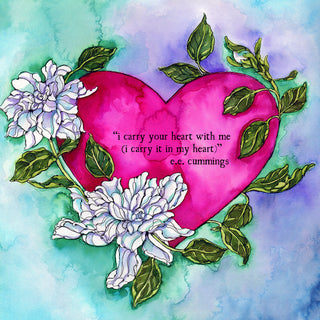 I Carry You in My Heart Greeting Card