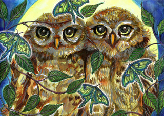 Best Friends Owls Greeting Card