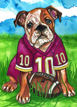 Dog Bowl Greeting Card