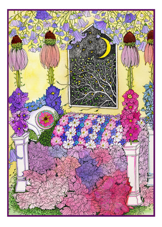 Flower Bed Greeting Card