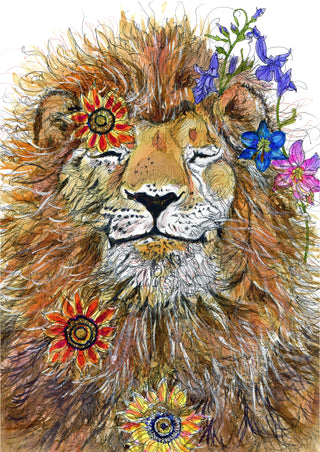 Joy Lion Greeting Card
