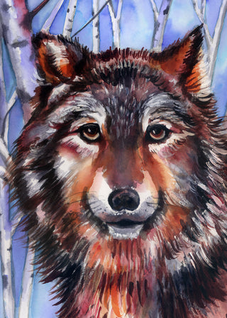Lone Wolf Greeting Card
