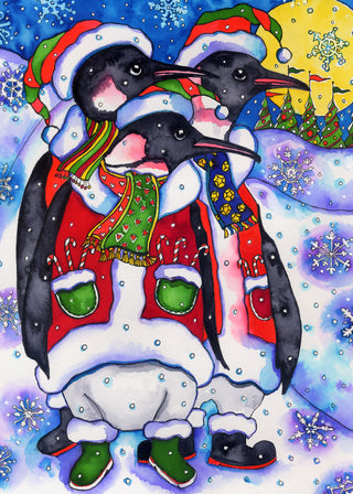 March of the Penguins Greeting Card