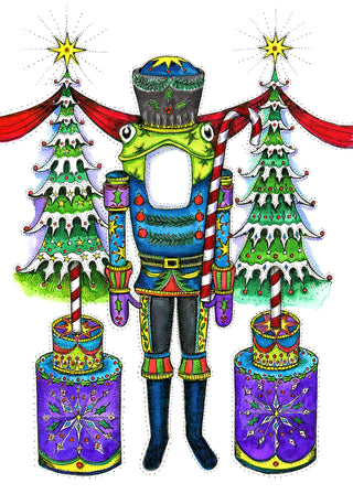 Nutcracker Frog Prince Greeting Card