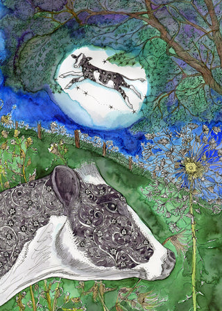 Over the Moon Greeting Card