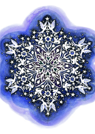 Peace, Love, & Symmetry Greeting Card