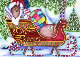 Santa Mouse Greeting Card