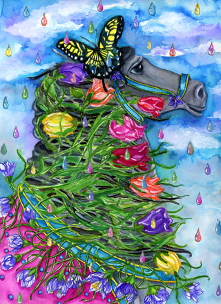 Spring Carousel Greeting Card