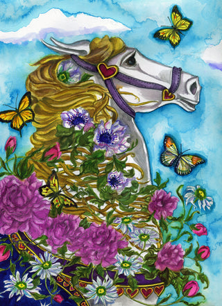 Summer Carousel Greeting Card