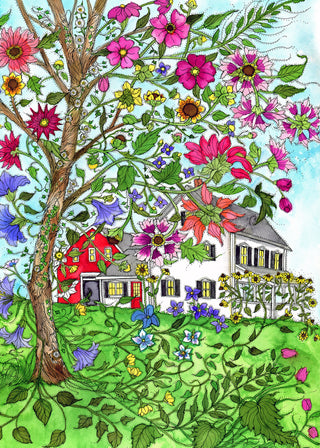 Summer Home Greeting Card