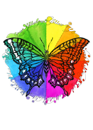 True Colors Butterfly Greeting Card