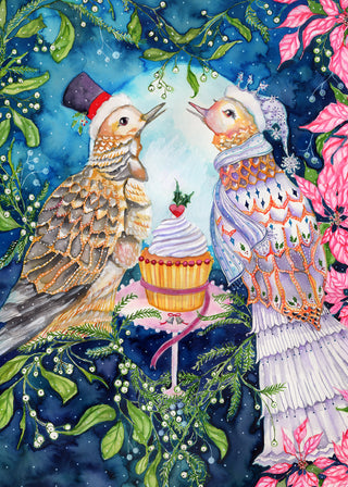 Two Turtledoves Greeting Card