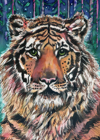 Tiger, Tiger, Burning Bright Greeting Card