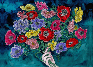 Anemones for You Greeting Card