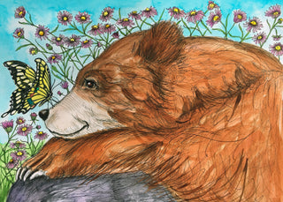 Bear & Butterfly Greeting Card