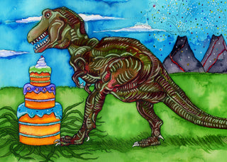 Birthdaysaurus Rex Greeting Card