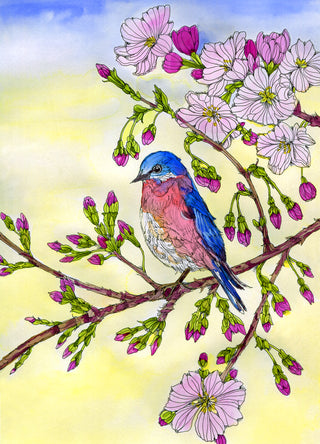 Bluebird of Happiness Greeting Card