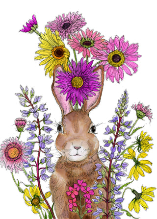 Bold Bunny Greeting Card