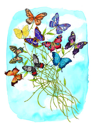 Butterfly Bouquet Greeting Card
