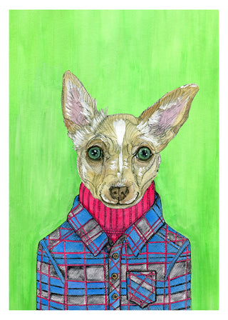 Max Chiwowwow School Portrait Greeting Card