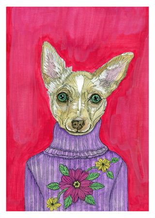 Mia Chiwowwow, Grade 1, Animal Elementary Greeting Card