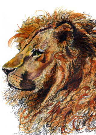 Courage Lion Greeting Card