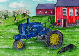 Dog Tired Labrador Retriever Greeting Card