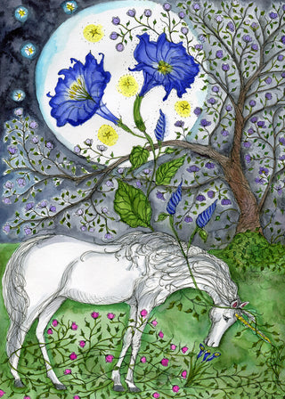 Dreamer's Garden Unicorn Greeting Card