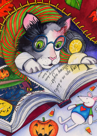 Fraidy Cat Greeting Card