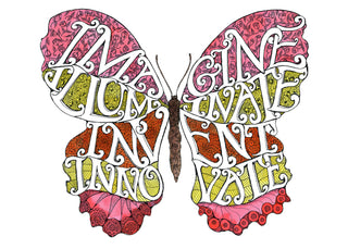 Imagine Butterfly Greeting Card