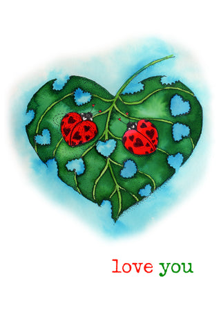 Love Bugs Greeting Card