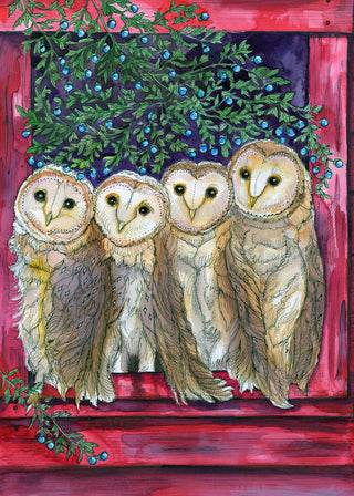 Owl is Merry & Bright Greeting Card