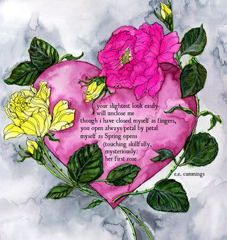 Rose Heart Greeting Card