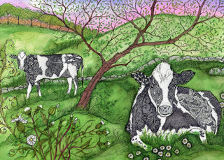 Sweet Meadow Dusk Greeting Card