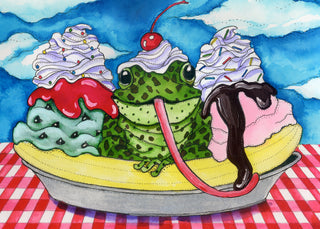 Toad a la Mode Greeting Card