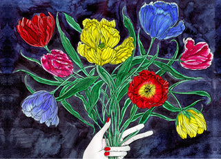 Tulips for You Greeting Card