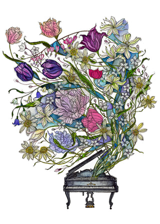 Waltz of the Flowers Greeting Card