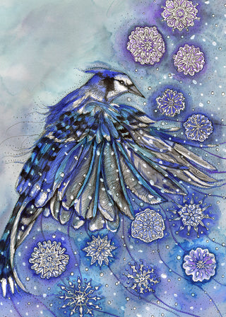 Winter Blues Greeting Card