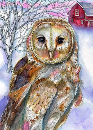 Winter Watcher Greeting Card